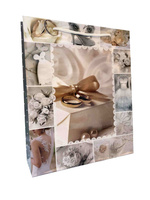 Torebki prezentowe Ślub JP 003B 12 sztuk