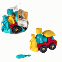 Lokomotywa do skręcania zabawka edukacyjna interaktywna dla dzieci 1 sztuka