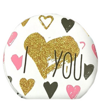 LUSTERKO KOSMETYCZNE SKŁADANE PRZENOŚNE ELEGANCKIE DO MAKIJAŻU DAMSKIE