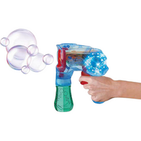 Pistolet na bańki mydlane ze światłem interaktywny zabawka dla dzieci
