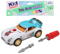 AUTO DO SKRĘCANIA DLA DZIECI ZESTAW Z WKRĘTAKIEM POJAZD EDUKACYJNY 3+