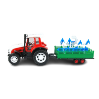 Traktor zabawkowy z przyczepą pojazd rolniczy edukacyjny zabawa w farmę