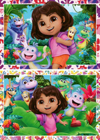 Puzzle dla dzieci 2D: Dora 2x24el Ravensburger