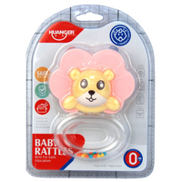 GRZECHOTKA LEW DLA NIEMOWLĄT BEZPIECZNA SENSORYCZNA ZABAWKA 0M+ PREZENT