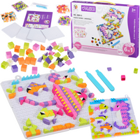 Gra Logiczna Układanka Karty Montessori Tangram Puzzle Klocki Mozaika 420el