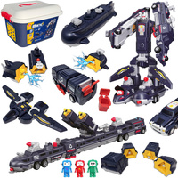 ZESTAW KLOCKI MAGNETYCZNE POJAZDY WOJSKOWE ROBOT TRANSFORMUJĄCY DLA DZIECI