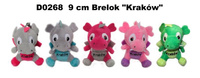 Brelok smok "Kraków" 9cm MIX Sun-Day