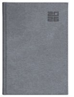 Kalendarz 2026 B5 tygodniowy z notesem Aluminium Standard srebrny