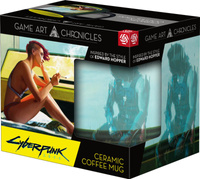 Kubek 450ml Game Art Chronicles Cyberpunk 2077 V & Edward Hopper Mug