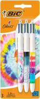 Długopis AST 4 Colours Message Tie Dye BIC blister 3 szt.