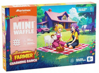 Klocki konstrukcyjne Waffle mini Farmer Urocze Ranczo