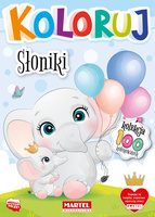 Słoniki. Koloruj