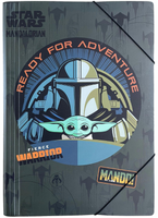 DISNEY CORE - TECZKA PP A3 Z GUMKĄ - MANDALORIAN