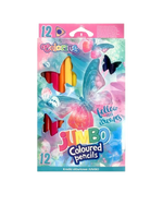 COLORINO SCHOOL - KREDKI OŁÓWKOWE TRÓJKĄTNE JUMBO 12 KOL. - DREAMS