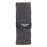 Piórnik etui czarny jeans