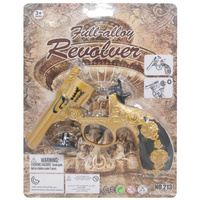 Pistolet metalowy na kapiszony realistyczny zabawkowy dla dzieci