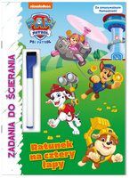 Ratunek na cztery łapy. Psi Patrol. Zadania do ścierania