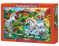Puzzle 1500 Unicorn Garden CASTOR Castorland
