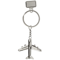 BRELOK BRELOCZEK DO KLUCZY TORBY SAMOLOT METALOWY 12 SZTUK ZESTAW PREZENT