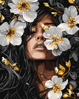 Malowanie po numerach IDEYKA 40x50cm metallic Muzyka Płatków