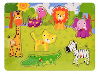 Układanka drewno - safari Daffi