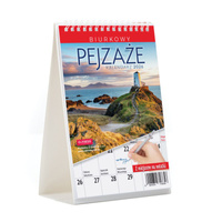 Kalendarz 2026 biurkowy A5 miesięczny pejzaże