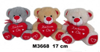 Miś z sercem 17cm MIX Sun-Day