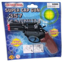 Pistolet metalowy na kapiszony zabawkowy rewolwer z realistycznym dźwiękiem