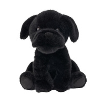 Pies Buldog czarny 25cm Beppe