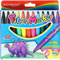 Flamastry keyroad fiber marker 12 kolorów