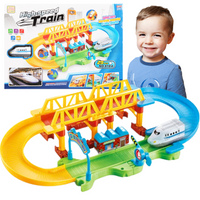 Kolejka Na Baterie Z Torami El. 29 Światło Dźwięk Zestaw Prezent Dla Dzieci