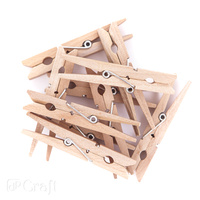 KLAMERKI DREWNIANE 7,2 CM, 10 SZT.