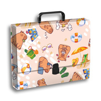 TECZKA Z RĄCZKĄ A4 T 0119 KAPIBARA PLAŻA FOLIA MAT NIERYSUJĄCA