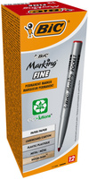Paczka Marker pernamentny czerwony BIC Marking Fine Pocket ECOlutions 12 szt.