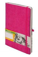 Notes impresja A5 kropki różowy