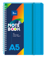 Kołonotatnik A5 okładka pp kolor niebieski 70g/m2 100 kartek