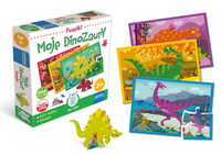 GRANNA GRA Memo Puzzle 3w1 Moje Dinozaury