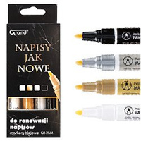Marker olejowy do renowacji napisów 4 kolory GRAND GR-25M