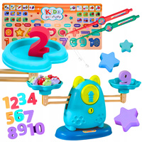 WAGA SZALKOWA BALANSOWA NAUKA LICZENIA RÓWNOWAŻNIA CYFRY ODWAŻNIKI EDU 3W1