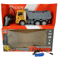 WYWROTKA ZDALNIE STEROWANA  TRUCK 1:18 PILOT AKUMULATOR AUTO RC POJAZD 