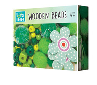 Koraliki drewniane małe zielone ToysInn STN 7267