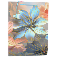 Torba ozdobna duża prezentowa elegancka świąteczna praktyczna wzór kwiaty