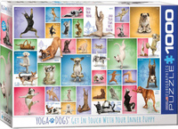 Puzzle 1000 Yoga Dogs 6000-0954