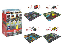 City Dywan z pojazdem 70x80cm mix Dickie Toys