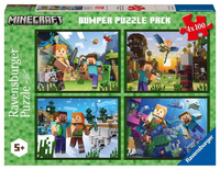 Puzzle 4x100 Minecraft Ravensburger