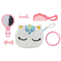 TOREBKA PLUSZOWA JEDNOROZĘC Z AKCESORIAMI DO CZESANIA LUSTERKO PREZENT