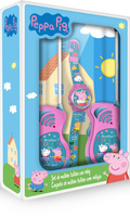 Walkie Talkie Peppa Pig z zegarkiem cyfrowym PP17047