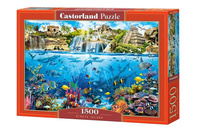 Puzzle 1500 Wyspa Piratów CASTOR Castorland