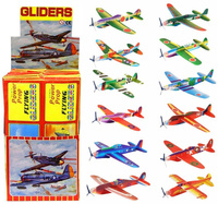 SAMOLOT STYROPIANOWY MYŚLIWIEC SZYBOWIEC RZUTKA SAMOLOCIK LEKKI 20cm