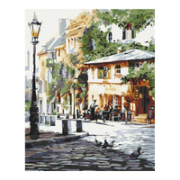 Malowanie po numerach BRUSHME 40x50cm Letnia Kawiarnia